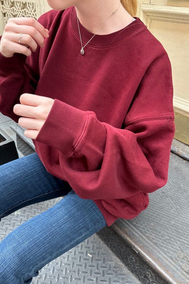 Brandy melville maroon sweater sales