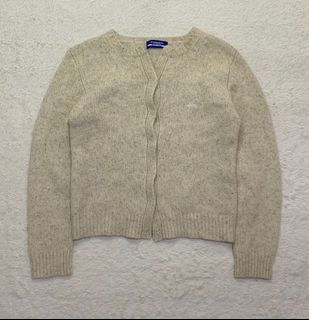 Burberry - Wool Knitted Beige Cardigan