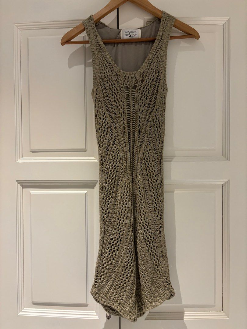 double zero crochet dress CC Double O crochet dress, Women's Fashion, Dresses & Sets, Dresses on  Carousell