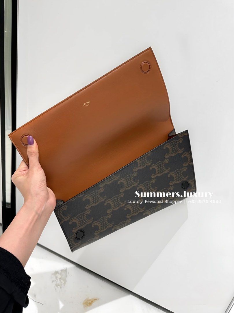 【CELINE】ASYMETRIC CLUTCH◆110763EPT Celine CELINE ASYMETRIC CLUTCH - Handbags - BeyondStyle