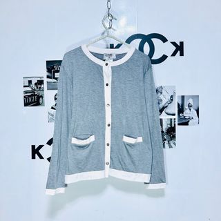 Chanel grey cardigan
