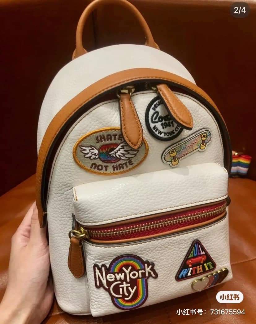 Coach Charter Pride Patches Backpack Charter Backpack 18 With Patches | COACH® main image 3