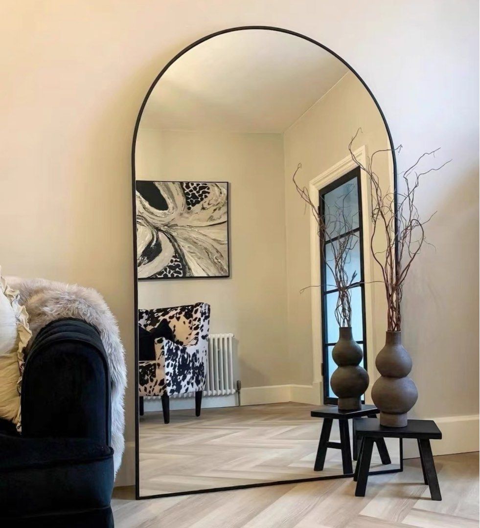 DENPEY Modern Wide Arch Mirror, Furniture & Home Living, Home Decor ...