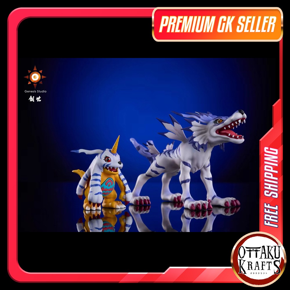 Figurine Digimon Garurumon 12cm Modèle Cool Bureau Statue Ornement