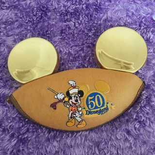 Disneyland 50th Anniverary Gold Mickey Mouse Ears Hat