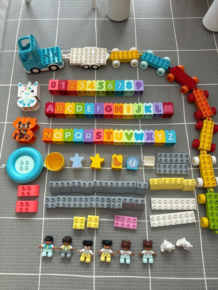 Lego Duplo Blocks Alphabet Number Train Hobbies Toys Toys Games on Carousell