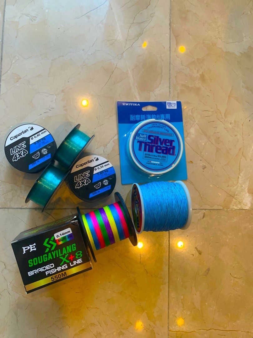 Fishing lines set (different sizes and lines), Sports Equipment