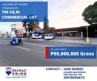 FOR SALE 700 sq.m. COMMERCIAL LOT in BF HOMES PARANAQUE