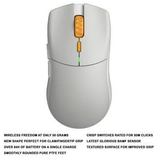 GLORIOUS FORGE SERIES ONE PRO WIRELESS GAMING MOUSE (GENOS YELLOW)