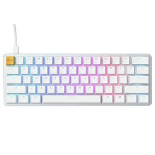 GLORIOUS PC GAMING RACE MODULAR MECHANICAL KEYBOARD GMMK COMPACT (BROWN SWITCHES) (WHITE)