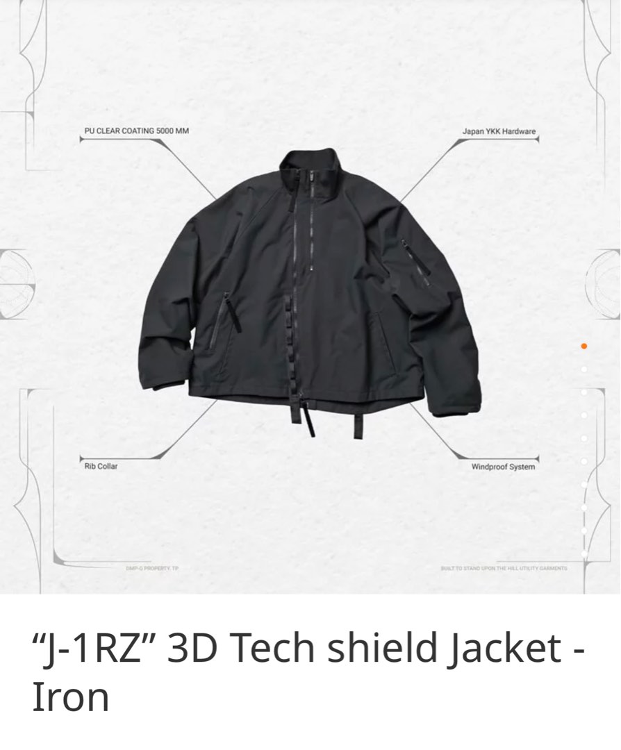 Goopi GOOPiMADE 22 VI “J-1RZ” 3D Tech shield Jacket, 男裝, 外套及戶外衣服- Carousell