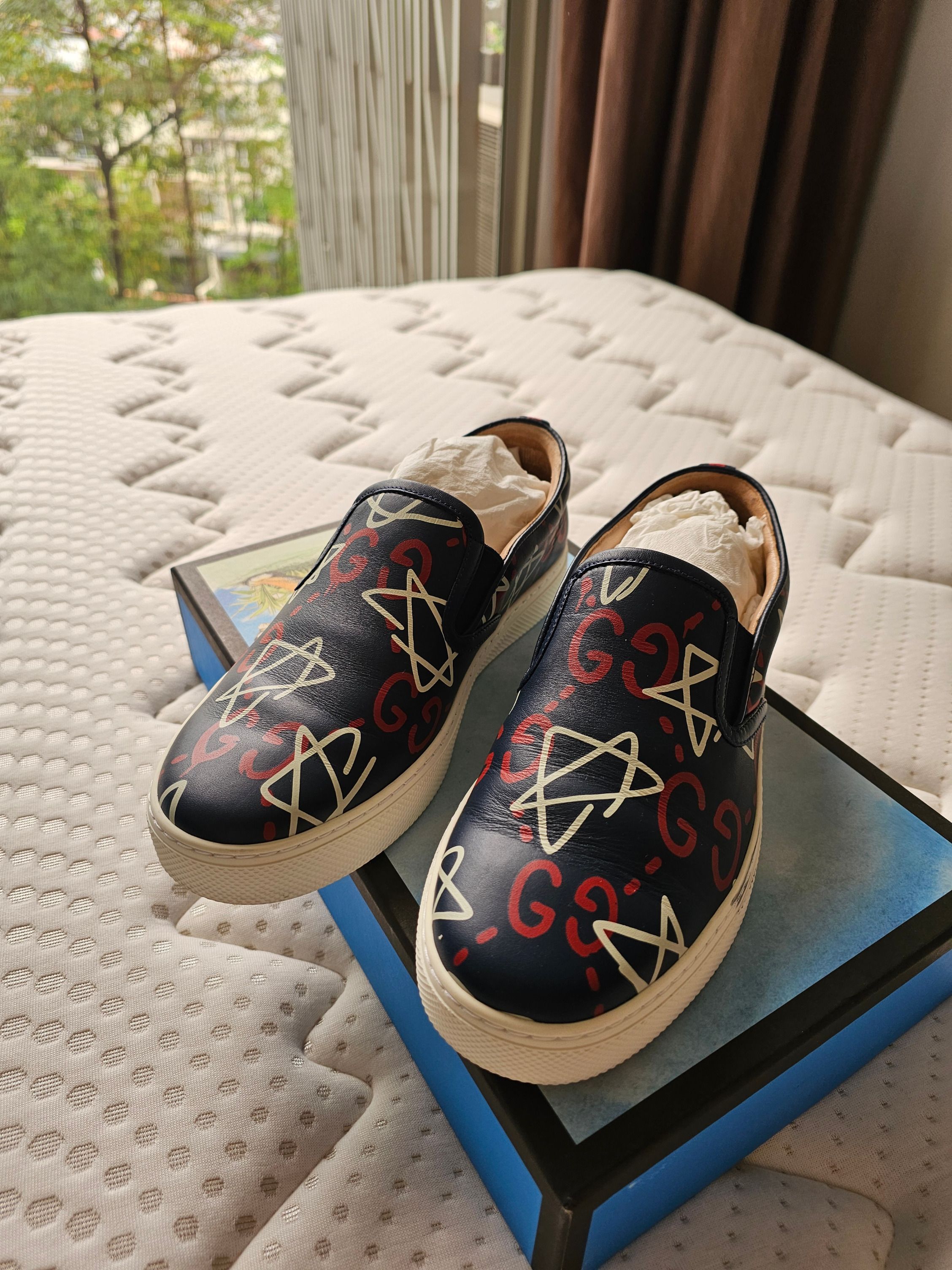 Gucci ghost slip on new arrivals