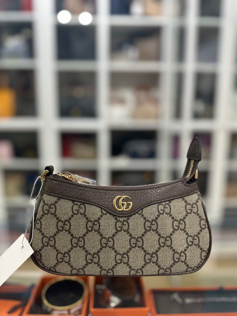 Gucci Ophidia Mini Bag in Beige GG Canvas