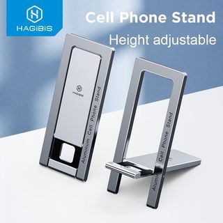Hagibis Foldable Aluminum Cell Phone Stand Metal Desktop Holder Adjustable Portable Phone Cradle Dock