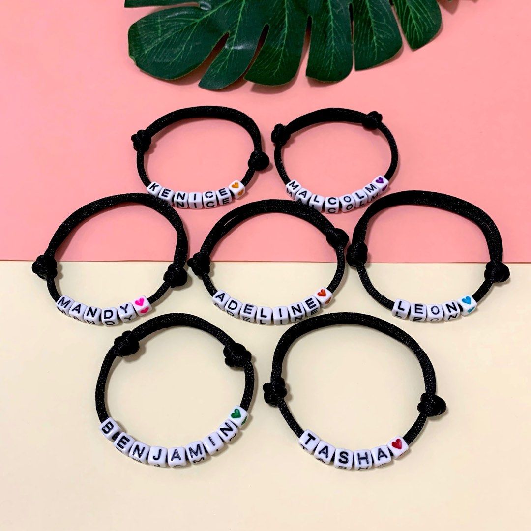 Knot Bracelet Letter Bead Friendship Bracelet Endless Love