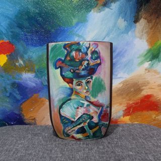 Henri Matisse 8x12" hand painted terracotta pot