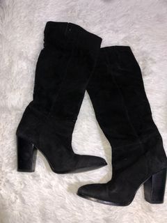 H&M black high boots