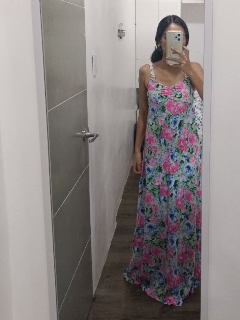 H&m floral maxi dress store