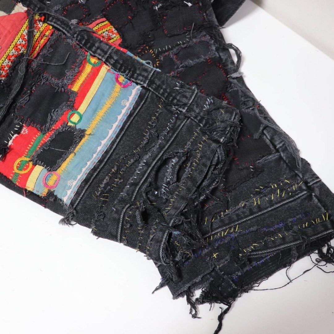 Hysteric Glamour Patchwork Crust Punk Undercover Scab Repair Jeans