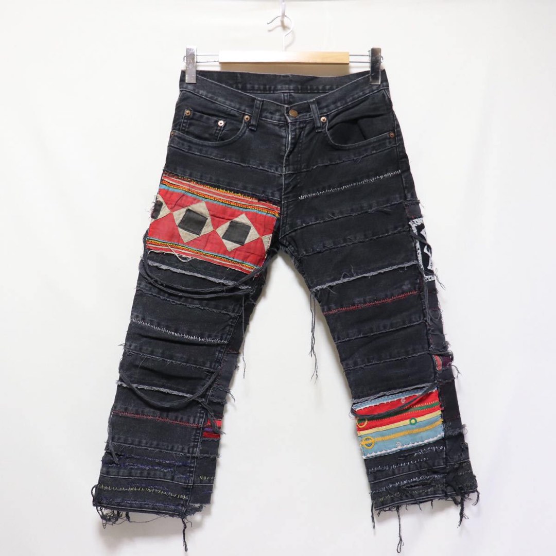 Hysteric Glamour Patchwork Crust Punk Undercover Scab Repair Jeans