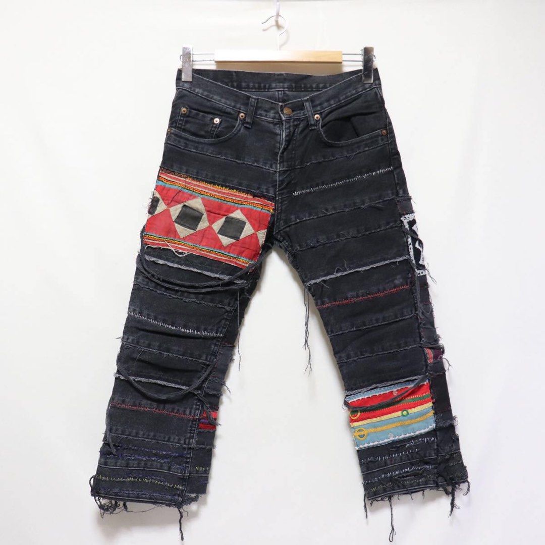 Hysteric Glamour Patchwork Crust Punk Undercover Scab Repair Jeans