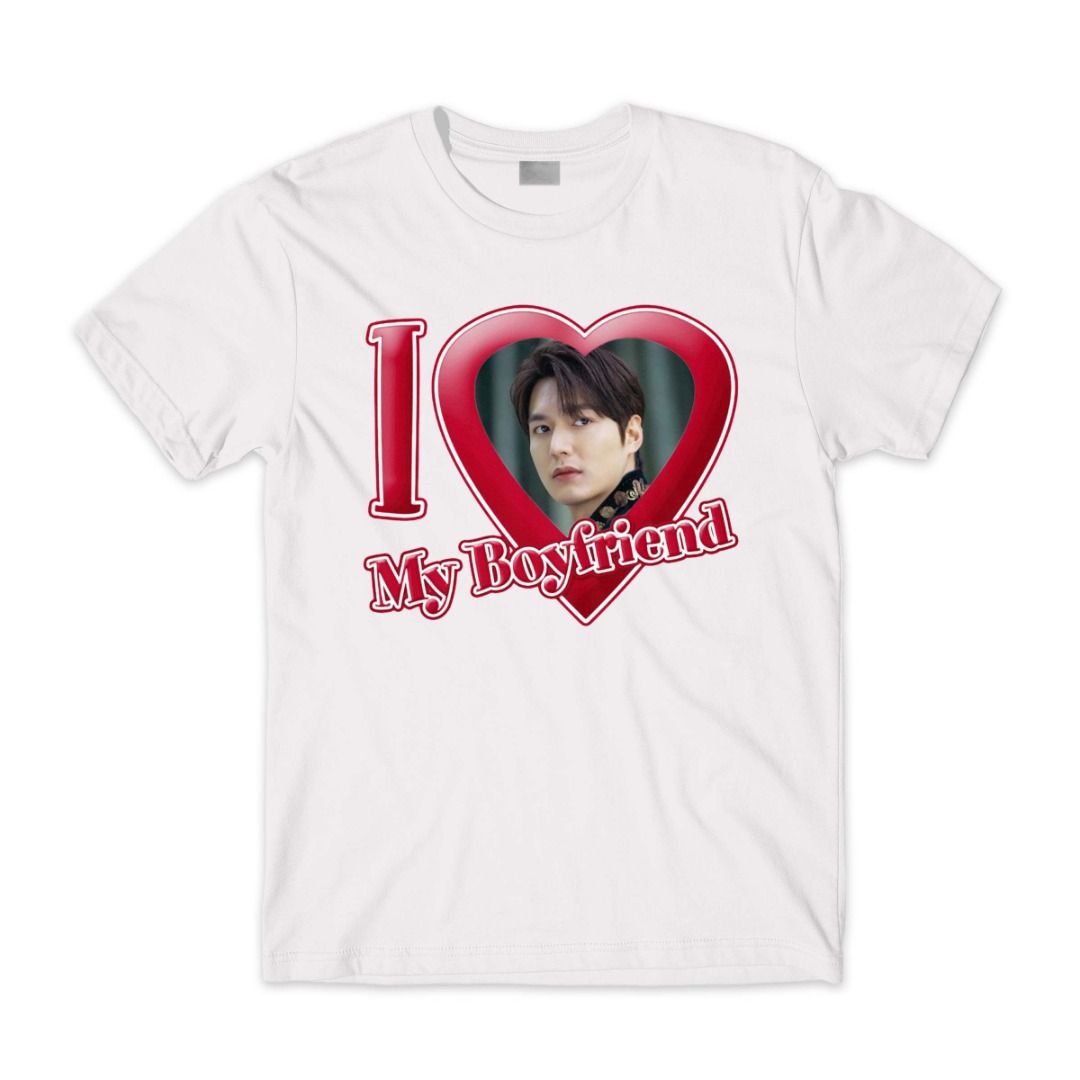 I Love My Girlfriend Boyfriend GF BF Singapore Customised T Shirt Printing SG Custom Photo Print Birthday Tee Valentine Shirt