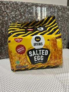 Irvins x Nissin Salted Egg Instant Noodles 5 x 113g