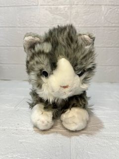 Keel Toys x Keeltoys Kaya Realistic Gray Kitten Cat Plush/Stufftoy