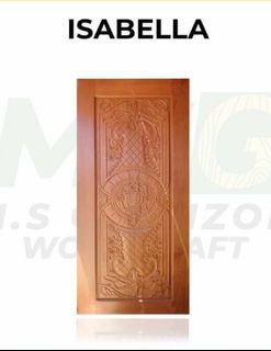 Kilndried Mahogany Full Curving Solid door for Main Entrance