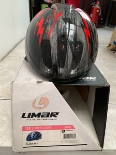 Limar Flash Red Kids Helmet: M 50/56cm