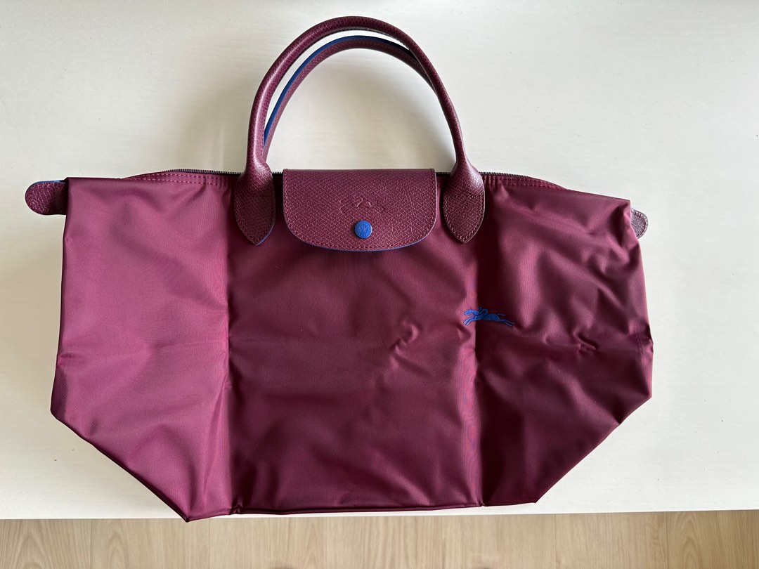 Longchamp LE PLIAGE ORIGINAL M HANDBAG Plum Color Size M, Women's
