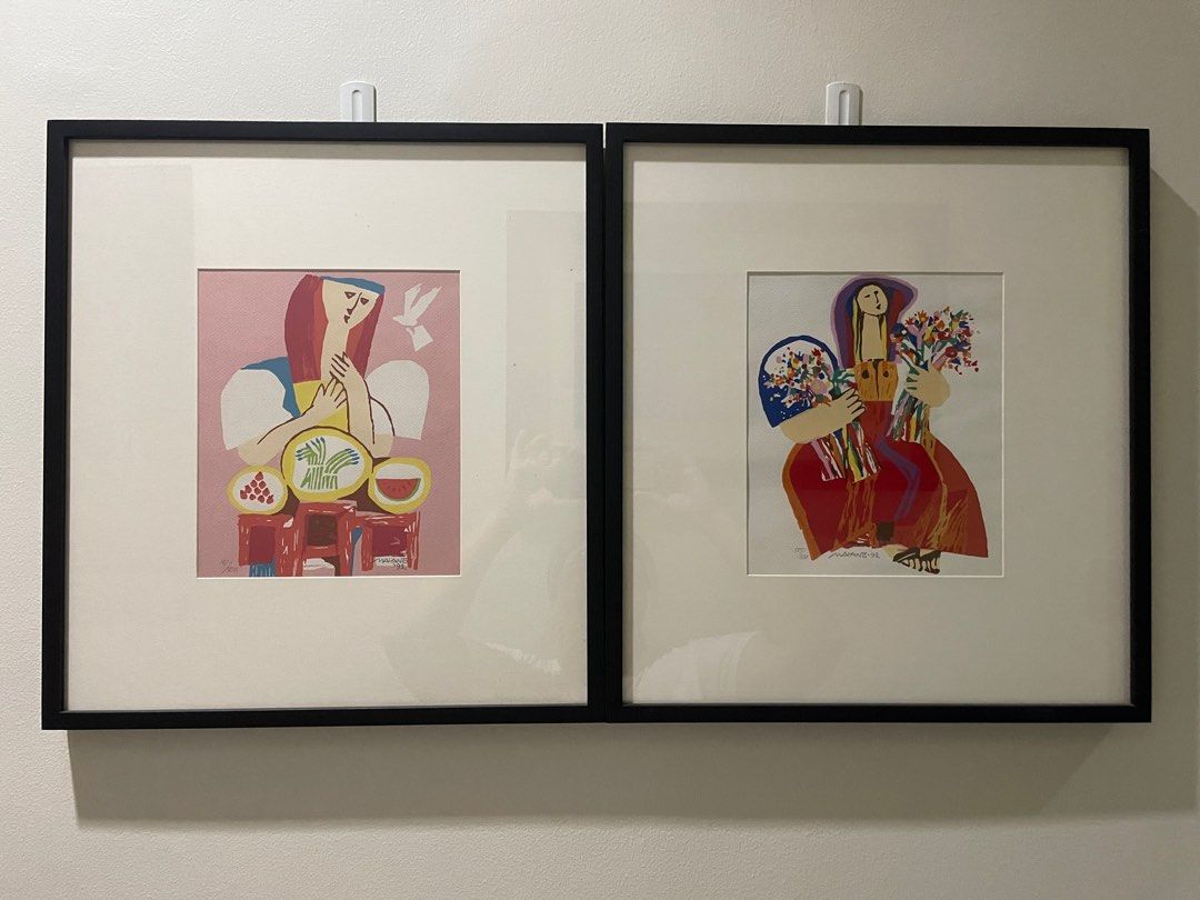 Malang serigraph art print set of 2 (Category: Wall Decor) located in Quezon City. Submitted by myextras (Listing ID 1297630464, Image 1). Description: Selling as a pair, authentic hand signed mauro malang print 8x10” print size 16.5 x 18.5 framed single matting *with auth certificate from art print please contact me for more information. thank you!.