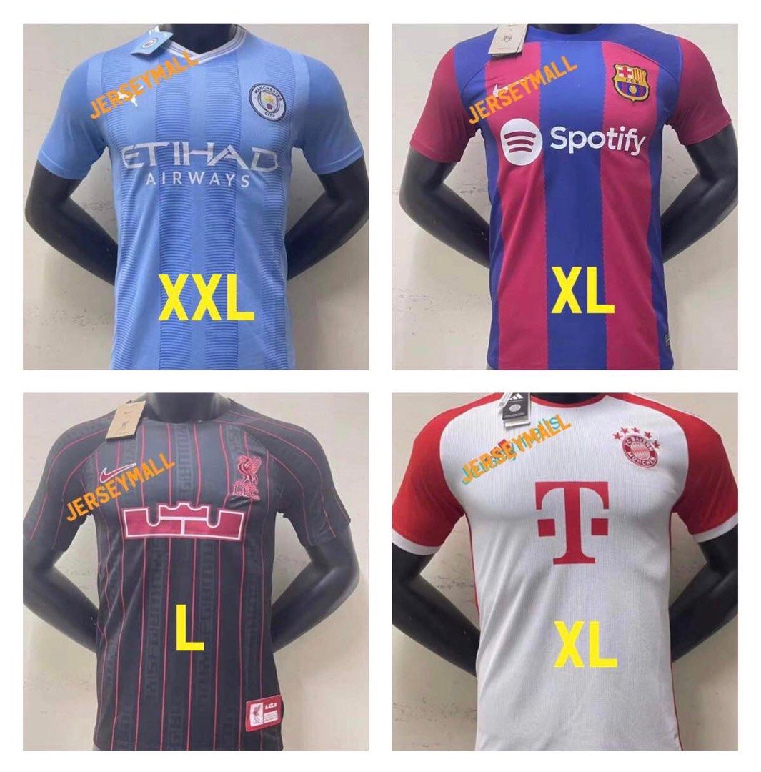 Manchester City Bayern Munich Liverpool and Barcelona Jersey