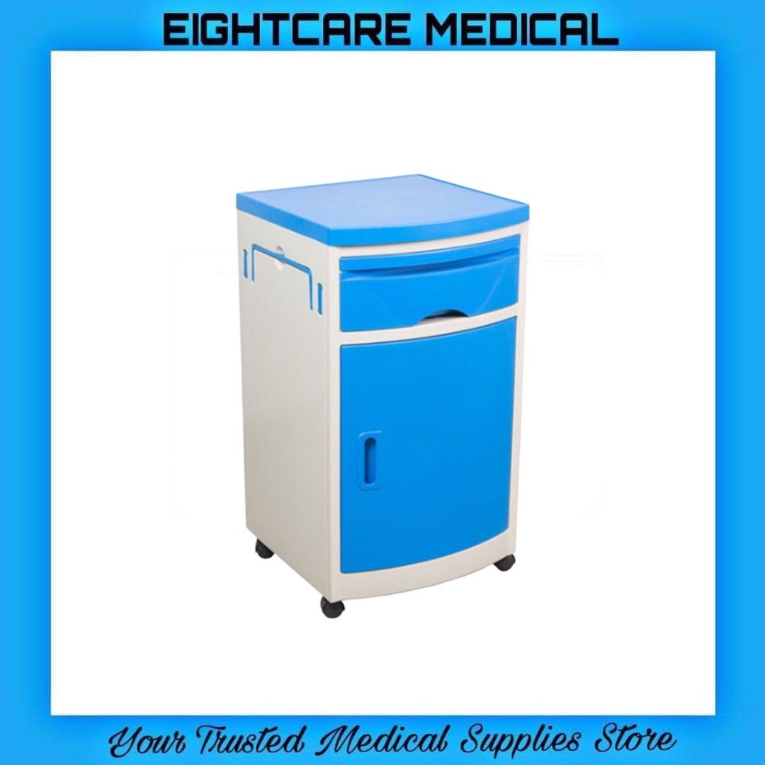 Medical ABS Bedside Cabinet (Category: Medical Supplies & Tools) located in Manila. Submitted by 888.eightcaremed (Listing ID 1297546922, Image 1). Description: Brandnew.