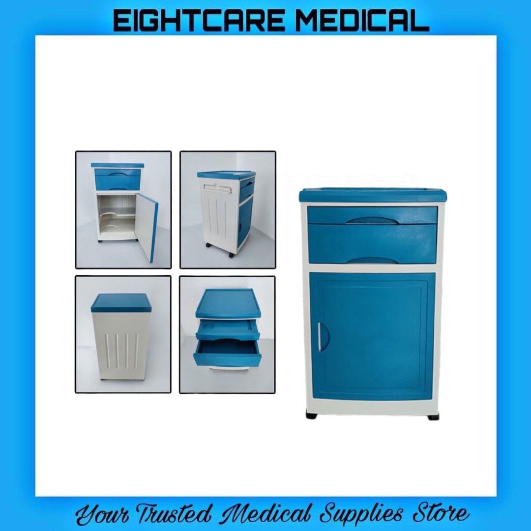 Medical ABS Bedside Cabinet (Category: Medical Supplies & Tools) located in Manila. Submitted by 888.eightcaremed (Listing ID 1297546922, Image 2). Description: Brandnew.
