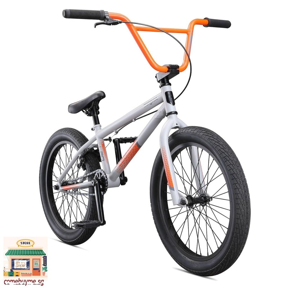 Mongoose Legion Freestyle BMX Bike Line for Kids Youth and Beginner Level to Advanced Adult Riders 20 Inch Wheels Steel Frame Multiple Colors L20 Grey Sports Equipment Bicycles Parts Bicycles on Carou...