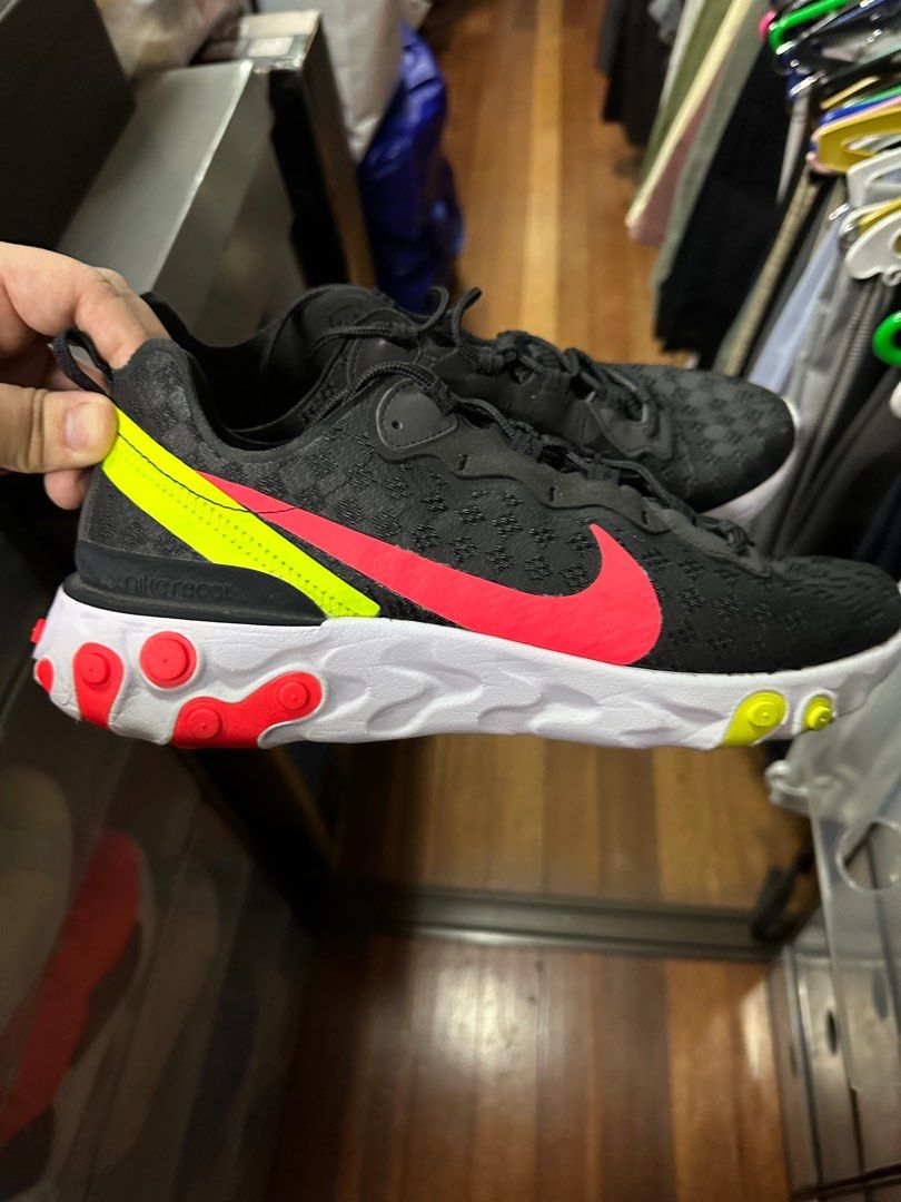 Nike React Element 55 (Category: Sneakers) located in Quezon City. Submitted by edward282 (Listing ID 1297549648, Image 1). Description: Selling my preloved Nike React Element 55 Size 12US Comes complete Issues: minimal sole sep.