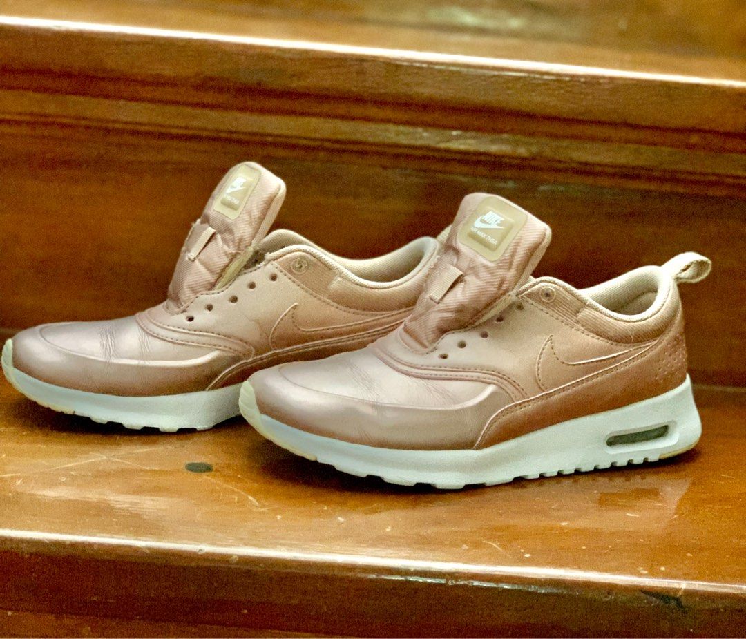 NIKE Rose Gold Air Max Thea Women s Fashion Footwear Sneakers on Carousell