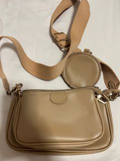 Nude Pochette Bag with wallet