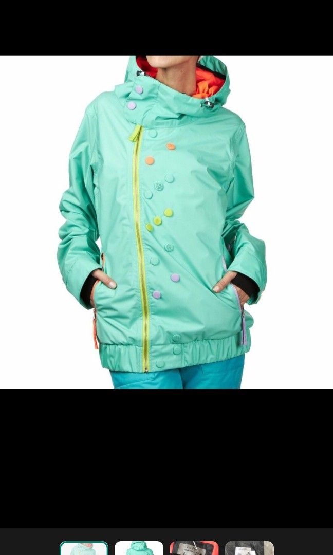 OAKLEY GRETCHEN BLEILER KULTURE BUBBLEGUM SNOWBOARD SKI JACKET SIZE S SMALL