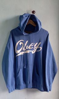 Obey hoodie jacket glowing the dark print
