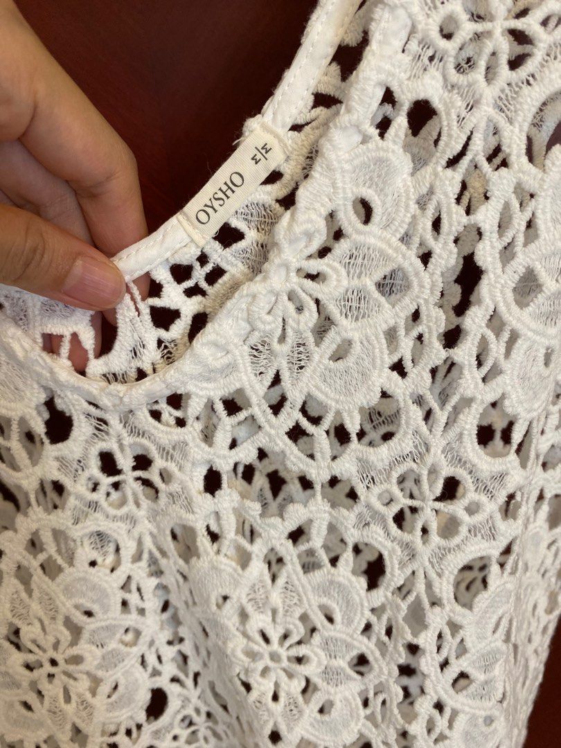 OYSHO crochet dress, Women's Fashion, Dresses & Sets, Dresses on Carousell