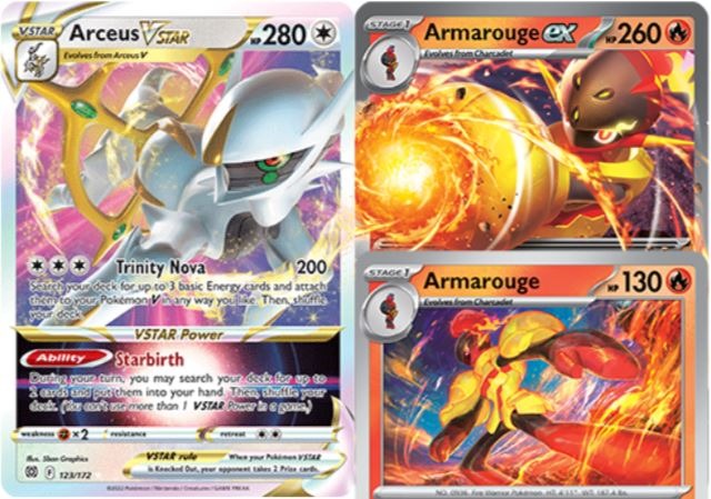 [F Block Deck] Pokemon TCG Arceus VSTAR / Armarouge ex Deck with Fire ...