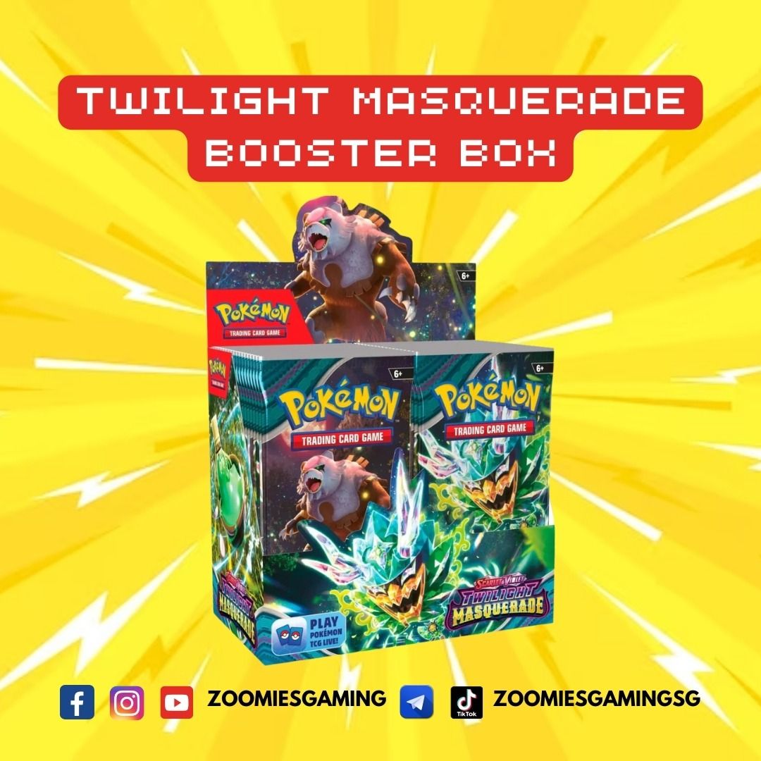 pokemon tcg twilight masquerade booster box sv06 Pokemon Scarlet & Violet Twilight Masquerade SV06 Sleeved Booster Pack –  Greg's Game Shop main image 1