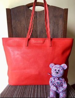 Preloved Jill Stuart Red Tote Bag free japanese clutch