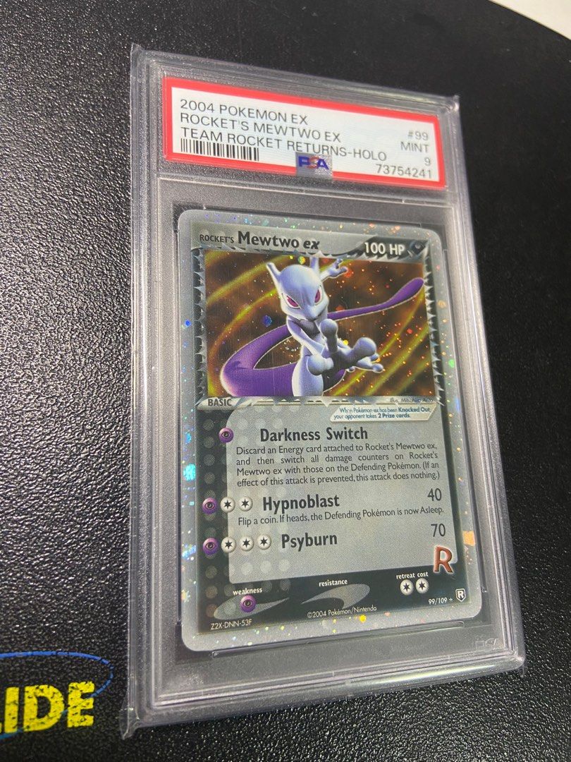PSA 9 Rocket's Mewtwo EX 99/109 Holo Team Rocket Returns 2004
