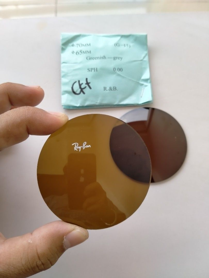 ready stock Lensa Rayban Size 65mm 70mm material bahan lumayan tebal material lensa kaca adem dimata Rare Limited edition New old