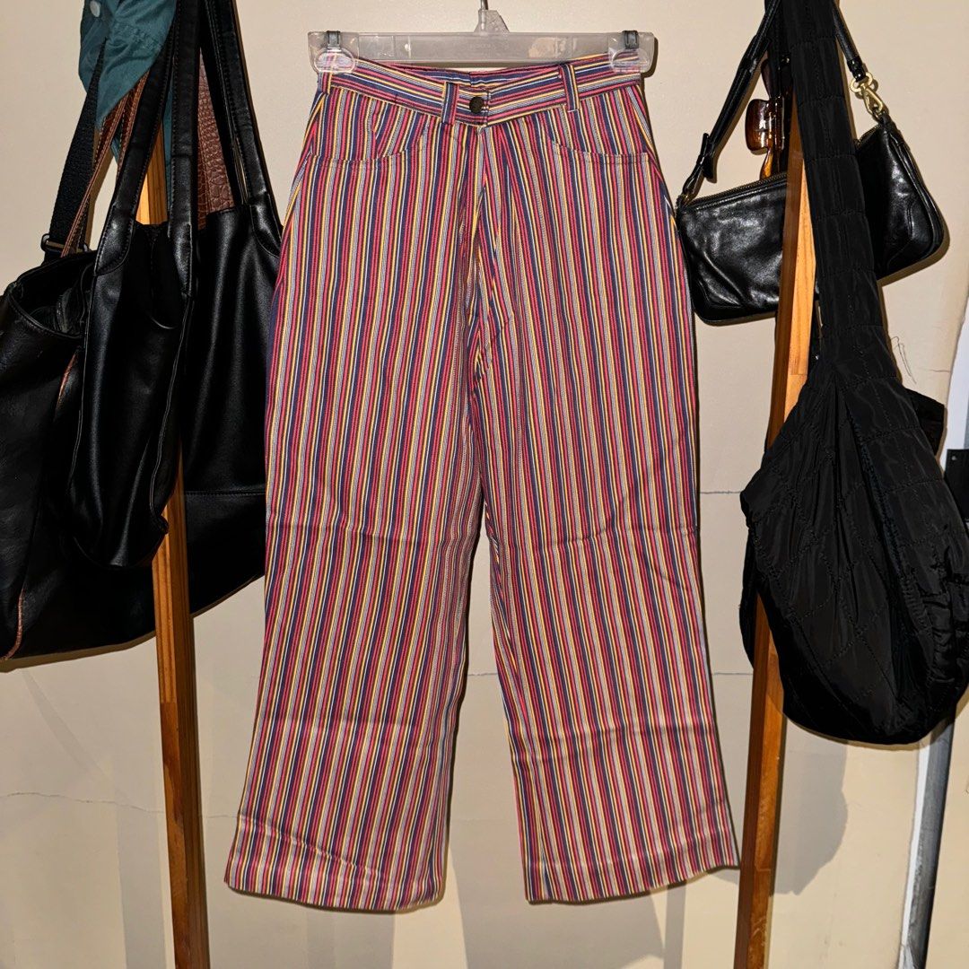 Retro Striped Jeans Women s Fashion Bottoms Jeans on Carousell