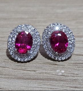 Ruby Stone Elegant Design Earrings
