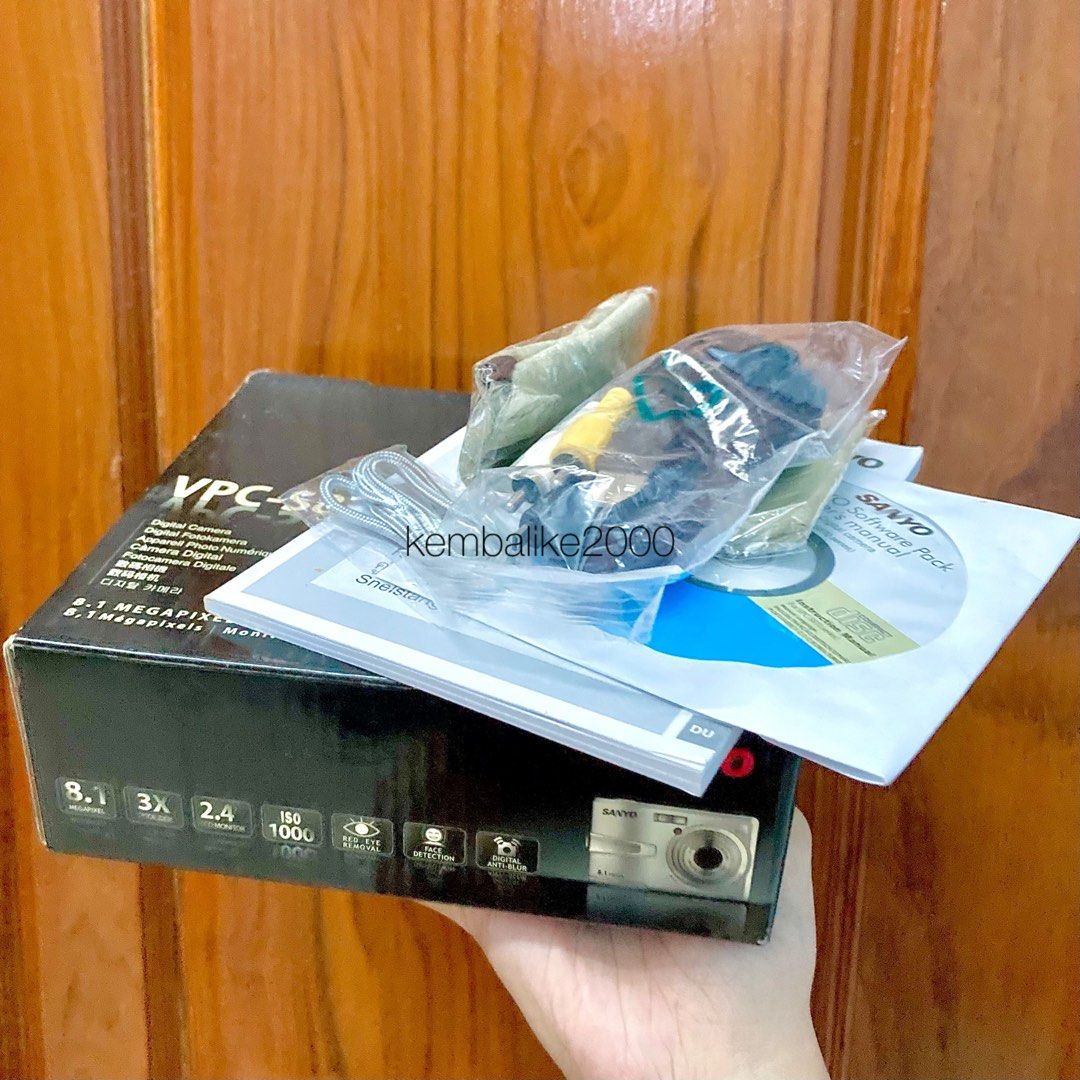 Sanyo VPCS870 FULLSET (rare) kamera digital pocket camdig vintage